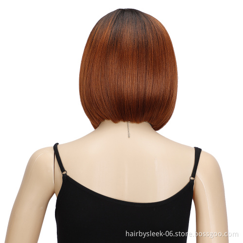 Hot Rebecca fashion brand soft wigs Bob 10 inches High temperature  heat resistant fiber wig synthetic hair wigs for black woman